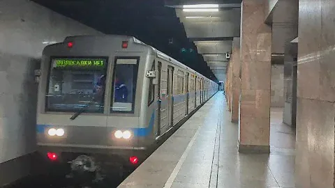 обкатка метропоезда 81-717/714.6 №27012-27013 на станции Печатники (ЛДЛ)